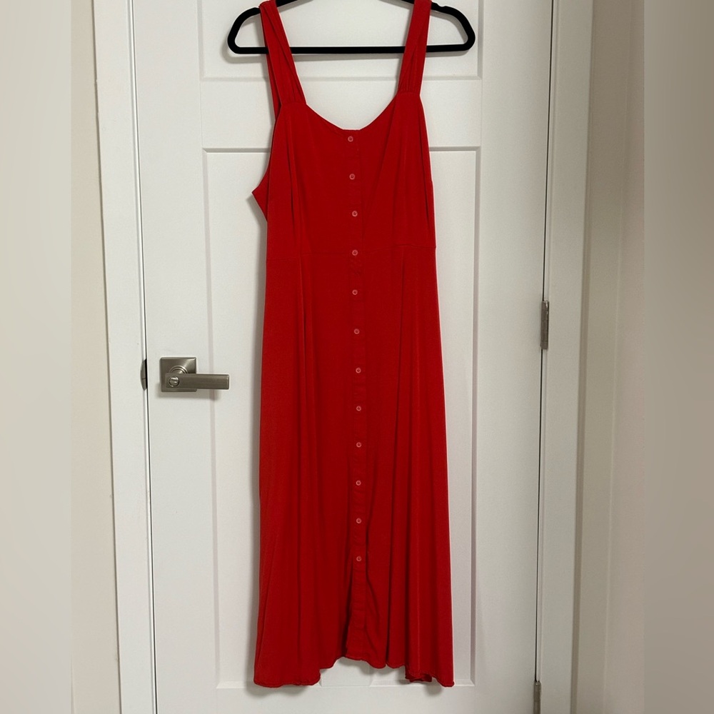 New Maxi red dress. Sleeveless. Size XL. Ava & Viv